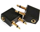 2 pcs Rosemax™️ Airplane Flight Headphone Adapter for 3.5mm Plug Converter UK