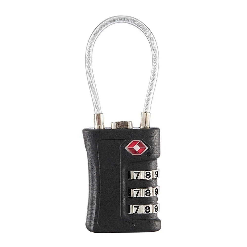TSA Approved Combination Padlock 3 Digit Wire Lock TSA Lock TSA Cable Travel