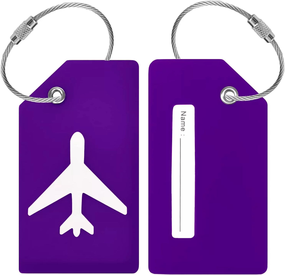 Etichetta Bagaglio Silicone Rosa "Do Not Touch My Luggage" - Divertente Per Viaggio